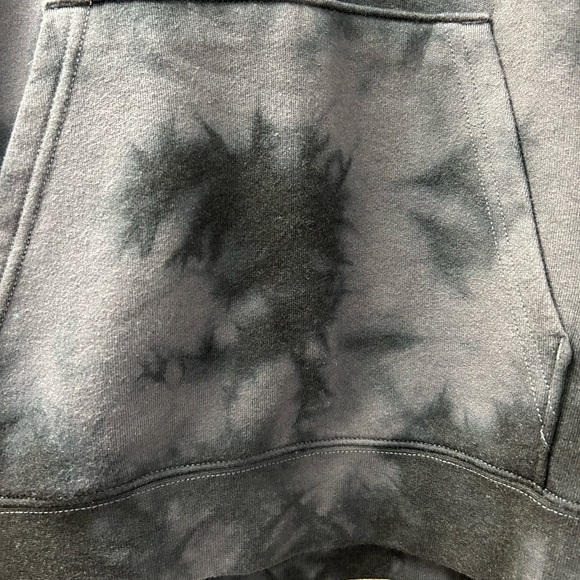Vans/ MWT/  "Off the Wall" tie-dye hoodie/ size M/ blk n grey - Picture 2 of 13